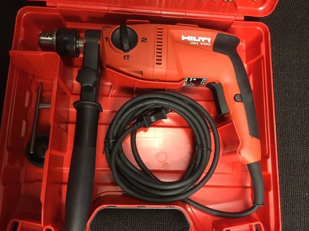 HILTI UH 700 HAMMER DRILL, NEW, FREE ANGLE GRINDER, A LOT OF EXTRAS