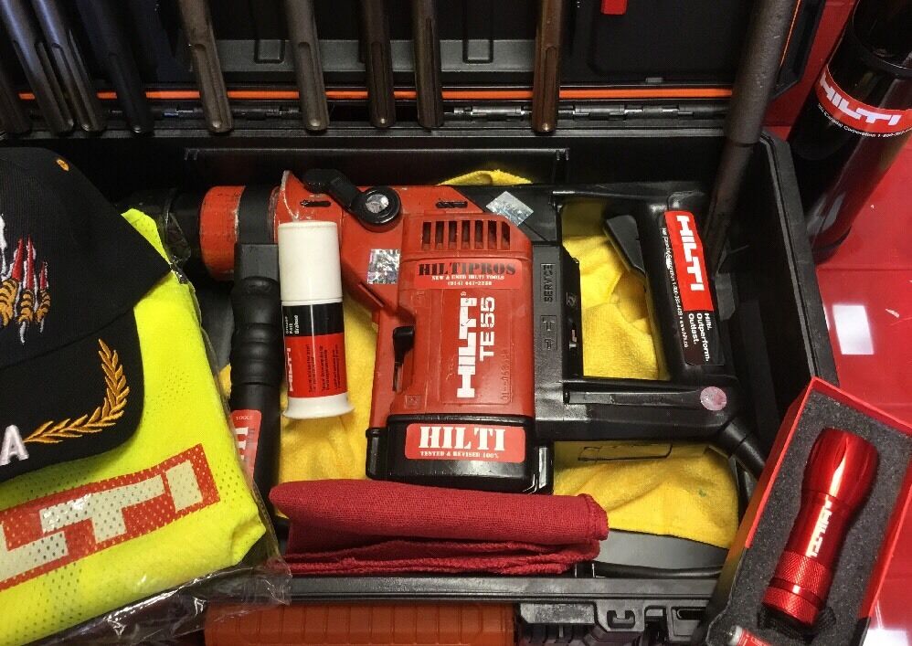 HILTI TE 55, L@@K, GOOD CONDITION, FREE BITS AND CHISELS, FAST SHIPPING