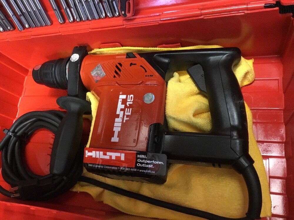 HILTI TE 15, PREOWNED, FREE COFFEE MUG, BITS, AND MORE