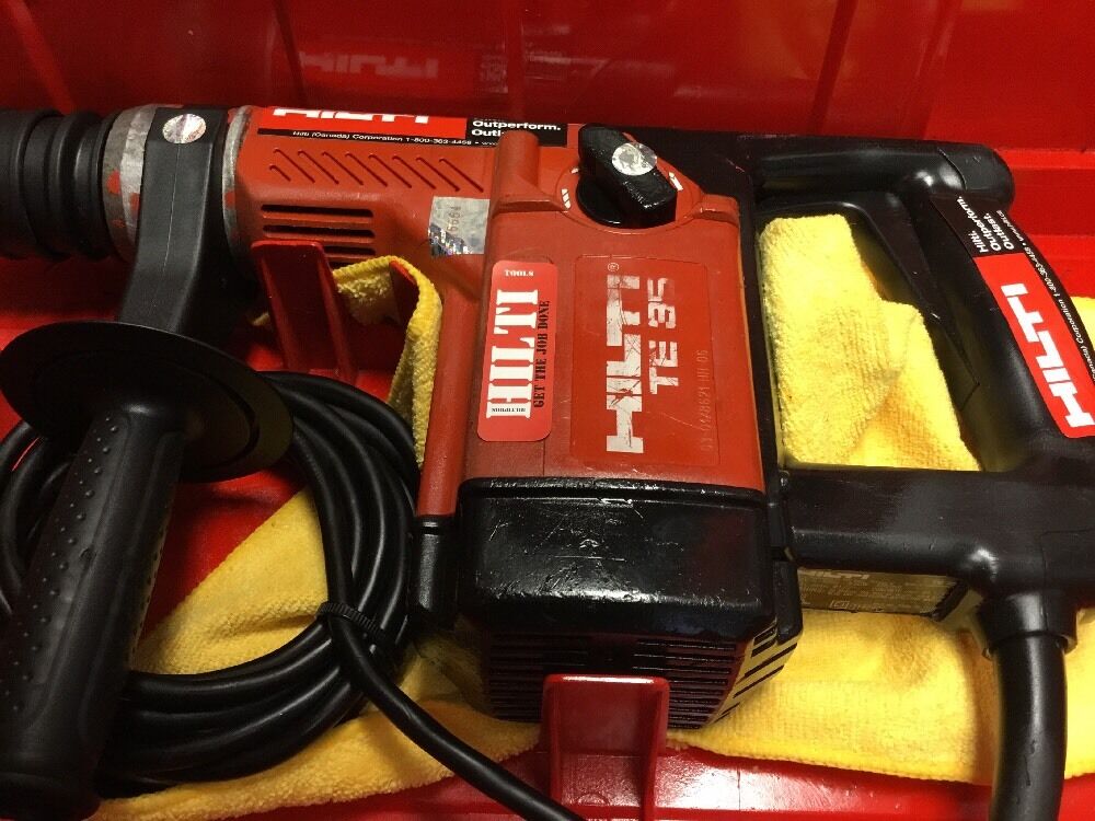 HILTI TE 35 HAMMER, PREOWNED, FREE BITS & CHISELS, ANGLE GRINDER