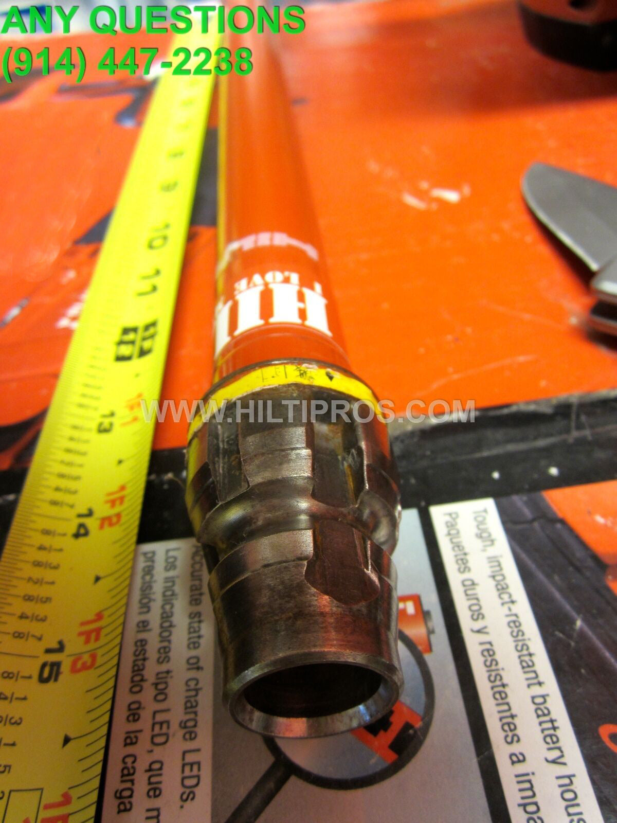 HILTI DIAM CORE BIT DD-BI 1" X 16",  PREOWNED