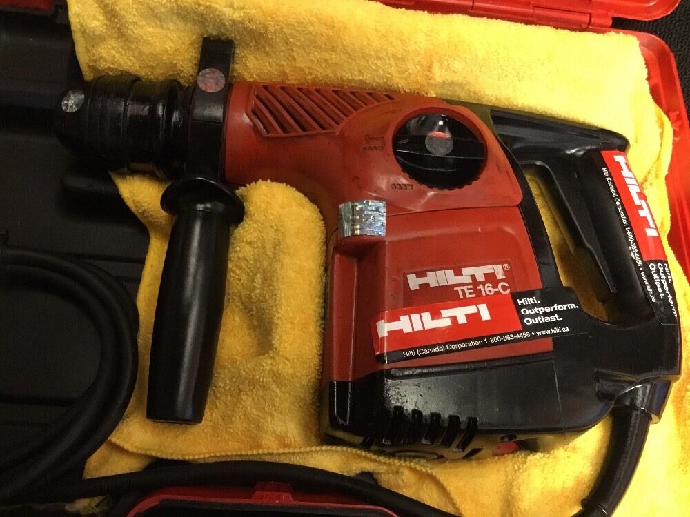 HILTI TE 16-C PREOWNED, FREE TABLET, BITS, CHISELS, A LOT OF EXTRAS