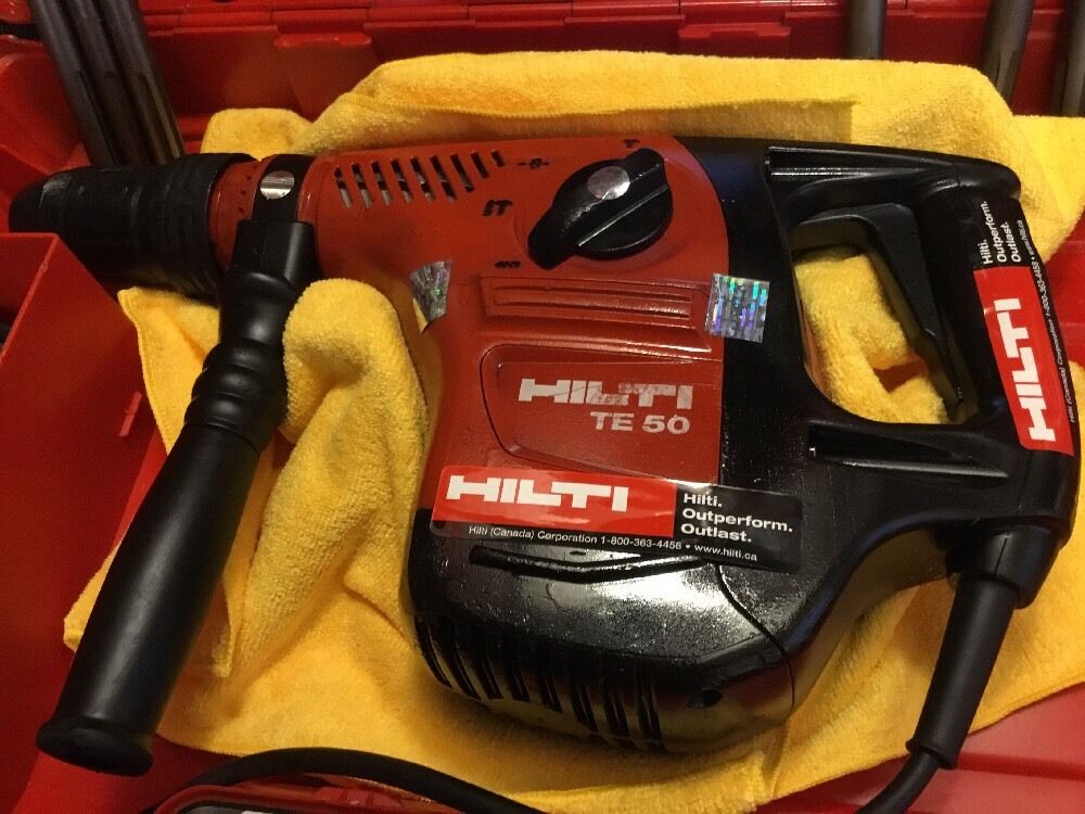 HILTI TE 50, PREOWNED, FREE TABLET, CORE BITS, CHISEL, FAST SHIP