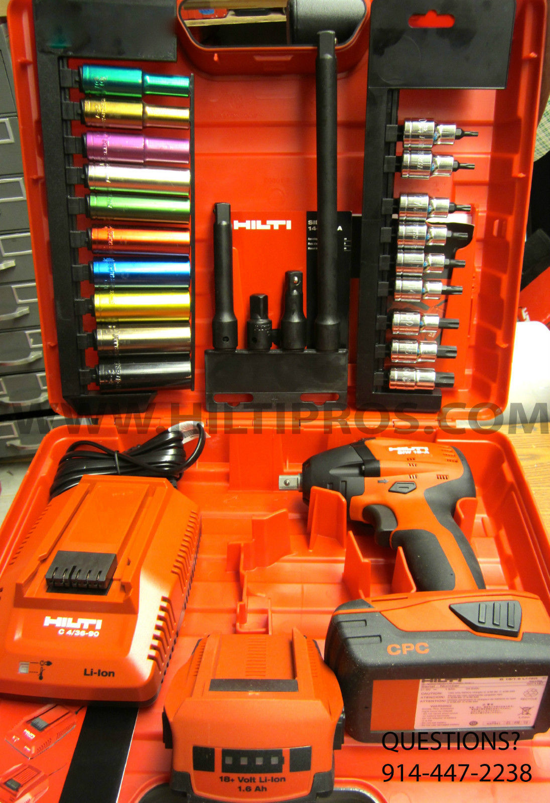 HILTI SIW 18-A IMPACT WRENCH KIT, BRAND NEW, FREE SOCKETS SET& EXTRAS