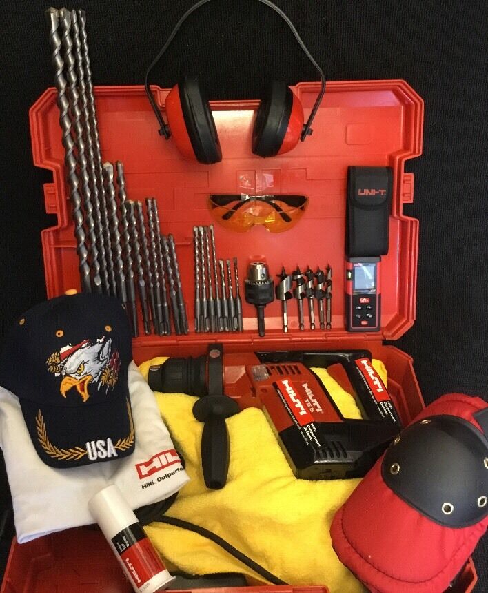 HILTI TE 5 PREOWNED, FREE LASER METER, BITS, A LOT OF ITEMS