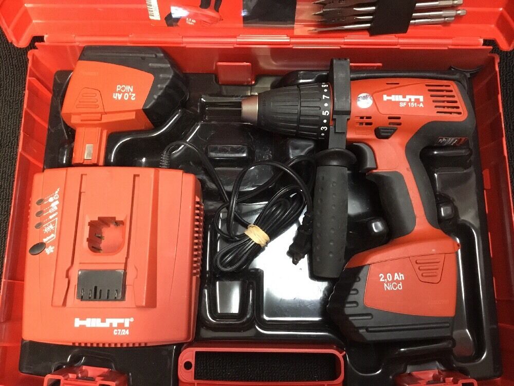 HILTI SF 151-A CORDLESS DRILL SET, NEW, FREE BITS, THERMO, EXTRAS