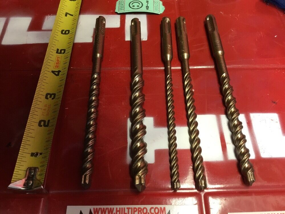 HILTI DRILL BIT 1/2", 3/8", 1/4" SDS PLUS, SET OF 5