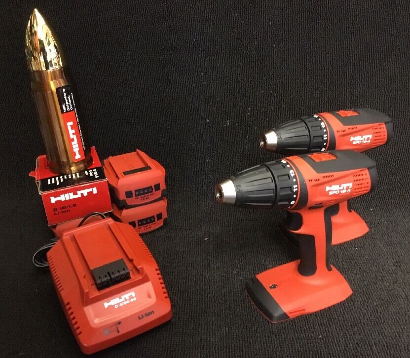 HILTI SFC 18-A ,CONTRACTOR PACKET, NEW, 3 BAT, FREE THERMO, LOT EXTRA