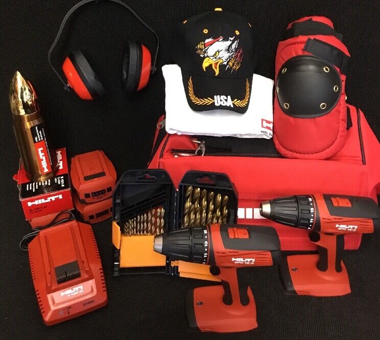 HILTI SFC 18-A ,CONTRACTOR PACKET, NEW, 3 BAT, FREE THERMO, LOT EXTRA