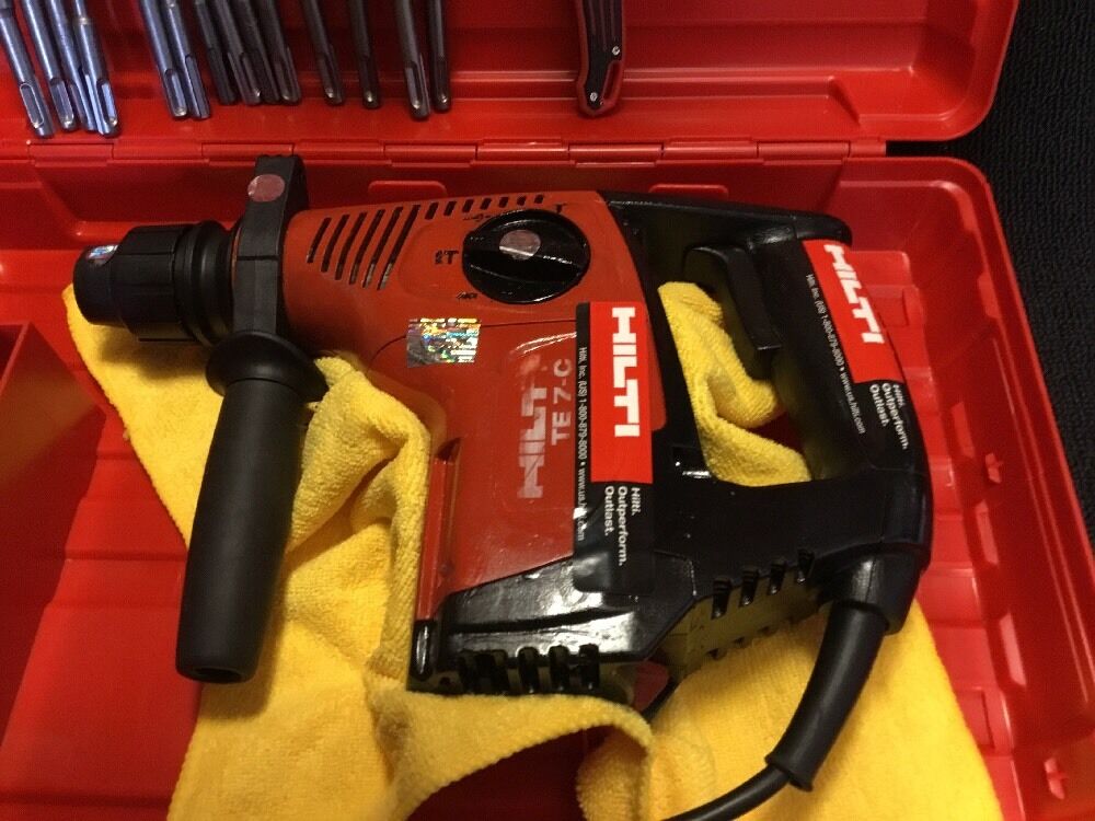 HILTI TE 7-C, PREOWNED, FREE COFFEE MUG, BITS