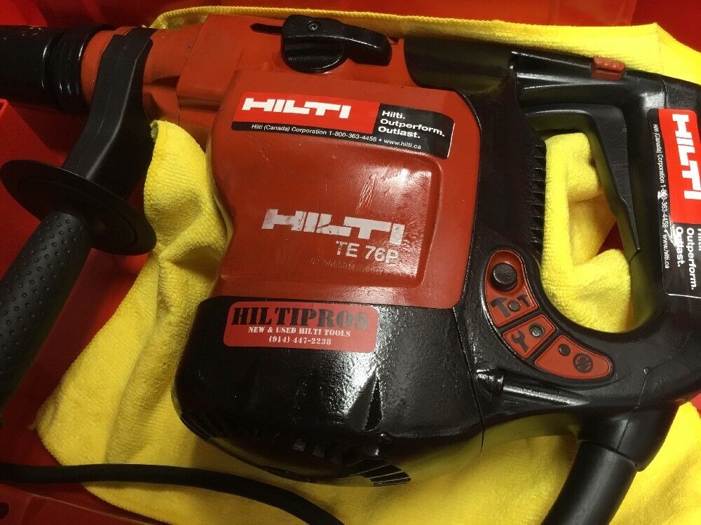 HILTI TE 76P HAMMER, PREOWNED, FREE SID 2-A, BITS, CHISELS, EXTRAS, FAST SHIP