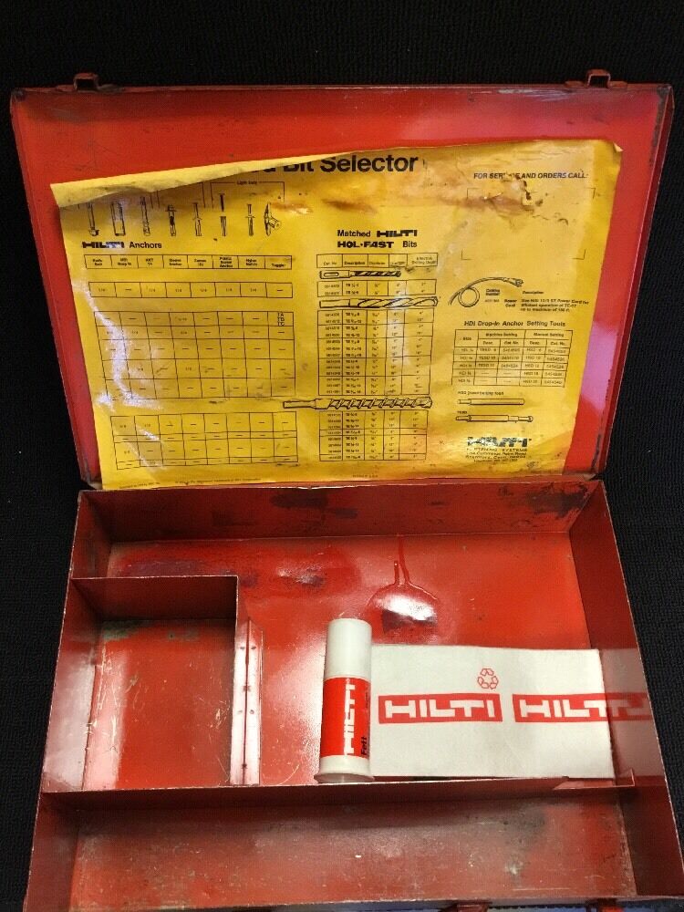 HILTI ORIGINAL CASE TE 17 (CASE ONLY), PREOWNED, FREE HILTI GREASE