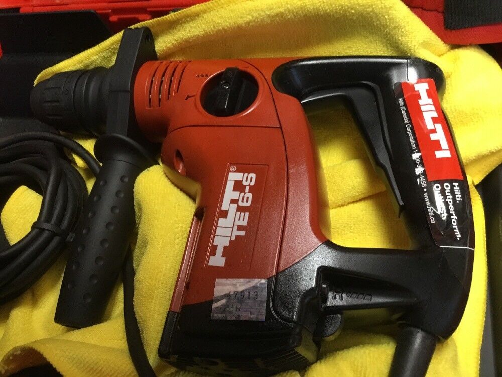 HILTI TE 6-S HAMMER DRILL, PREWONED, FREE SPEAKER, BITS, EXTRAS