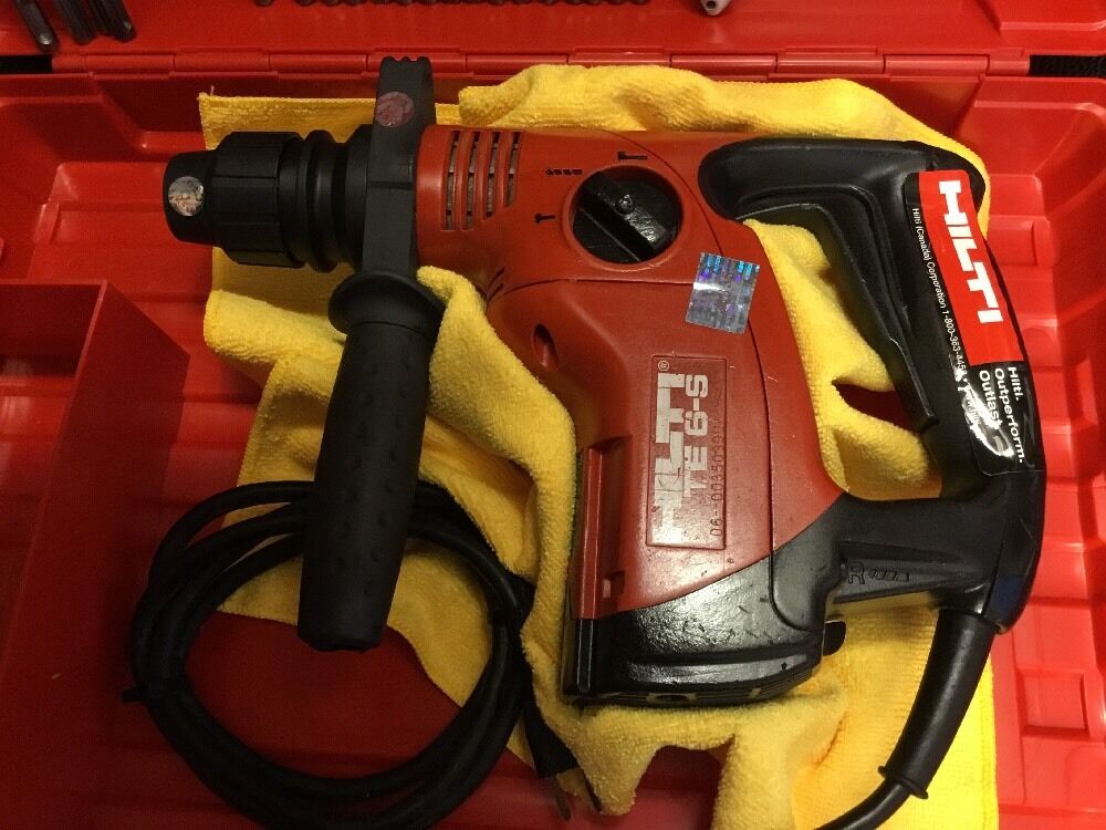 HILTI TE 6-S PREOWNED , FREE ANGLE GRINDER, BITS, EXTRAS