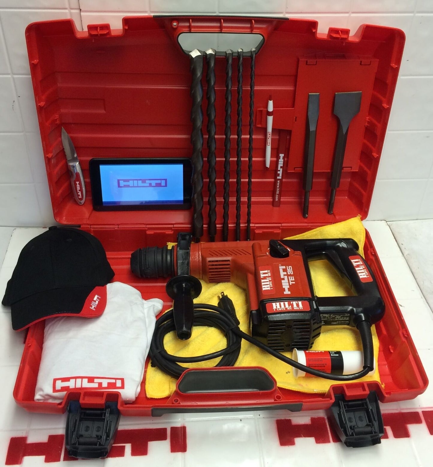 HILTI TE 35, PREOWNED, ORIGINAL, FREE TABLET, BITS