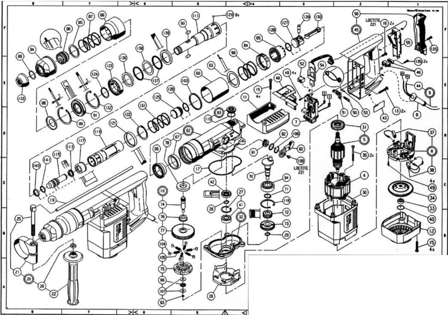 HILTI TE 75 PARTS