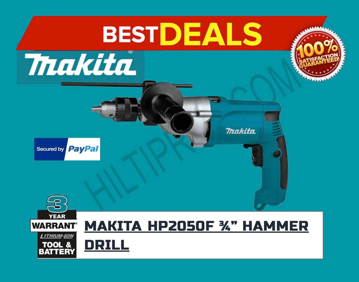 Makita HP2050F 3/4" Hammer Drill, with L.E.D. Light