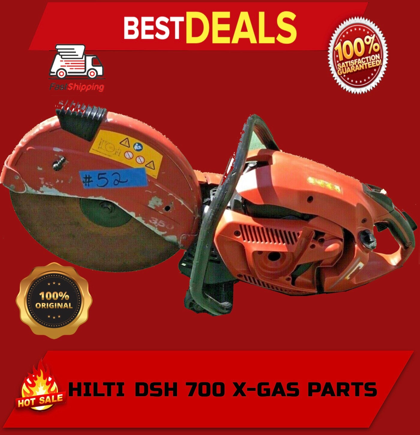 HILTI DSH 700-X GAS SAW PARTS