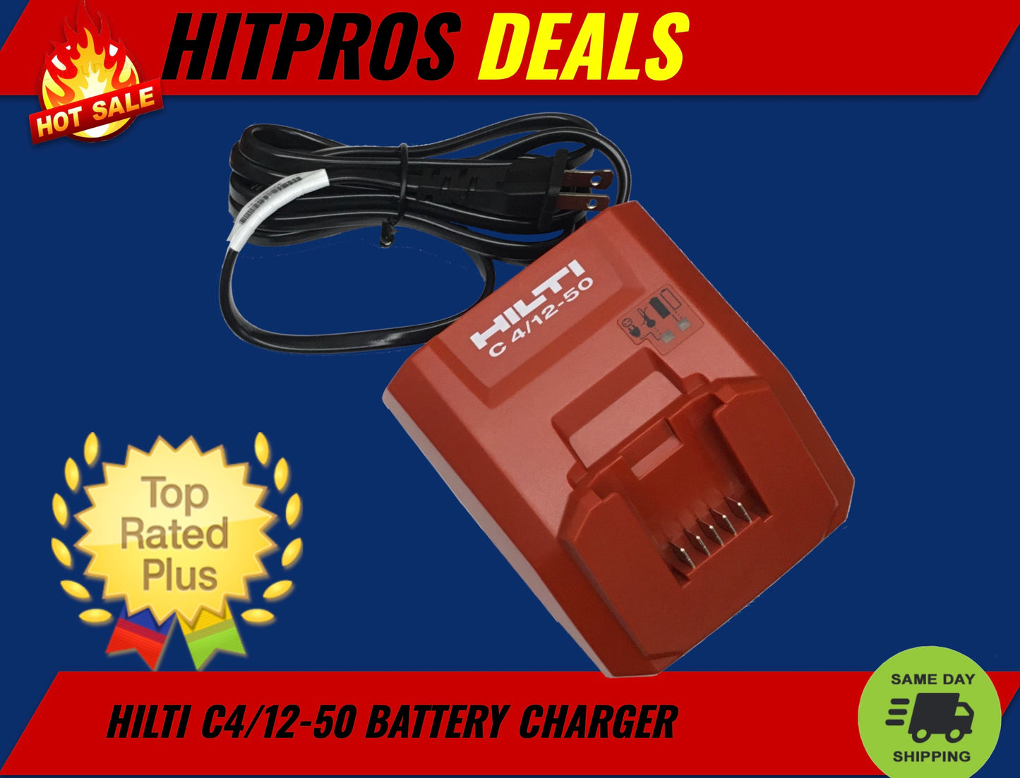 HILTI CHARGER 12V  C 4/12-50 115V , L@@k , ORIGINAL HILTI , SAME DAY SHIP