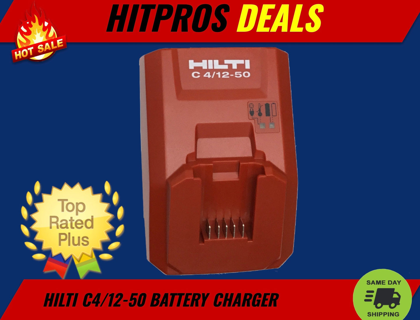 HILTI CHARGER 12V  C 4/12-50 115V , L@@k , ORIGINAL HILTI , SAME DAY SHIP