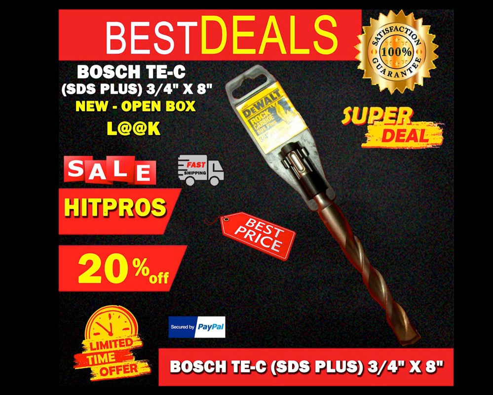 BOSCH TE-C (SDS PLUS) 3/4" x 8"