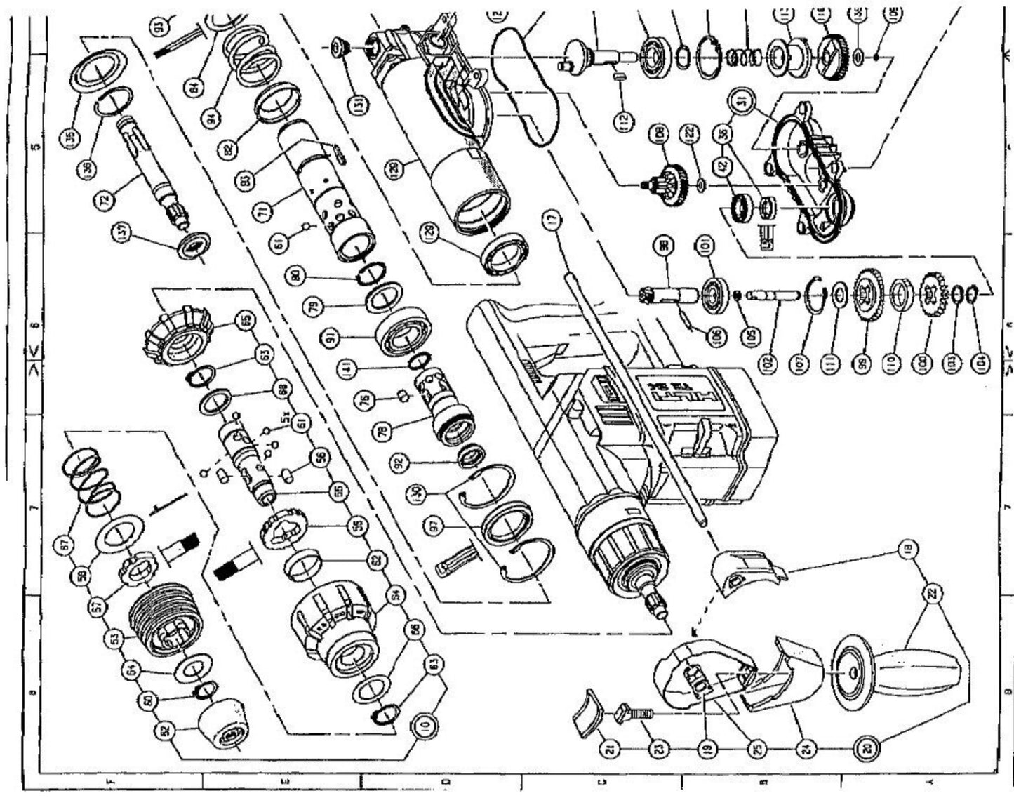 HILTI TE 24 PARTS