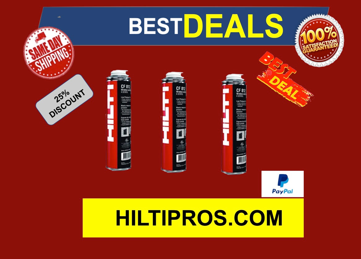 HILTI CF 812 WINDOW & DOOR FOAM (3 CAN)