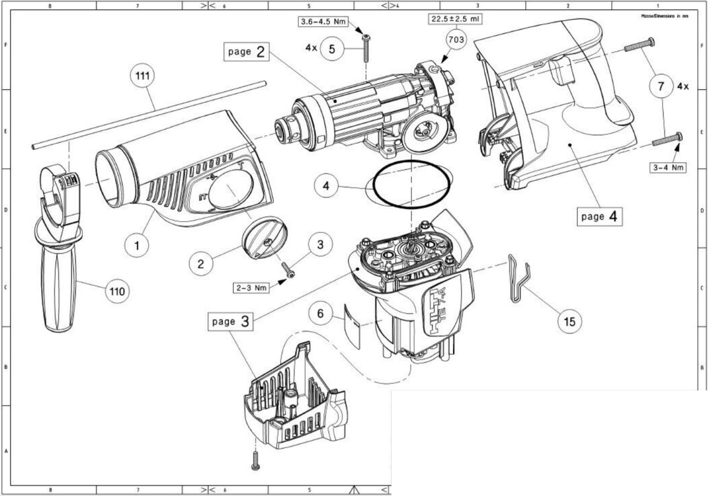 HILTI TE 7 PARTS