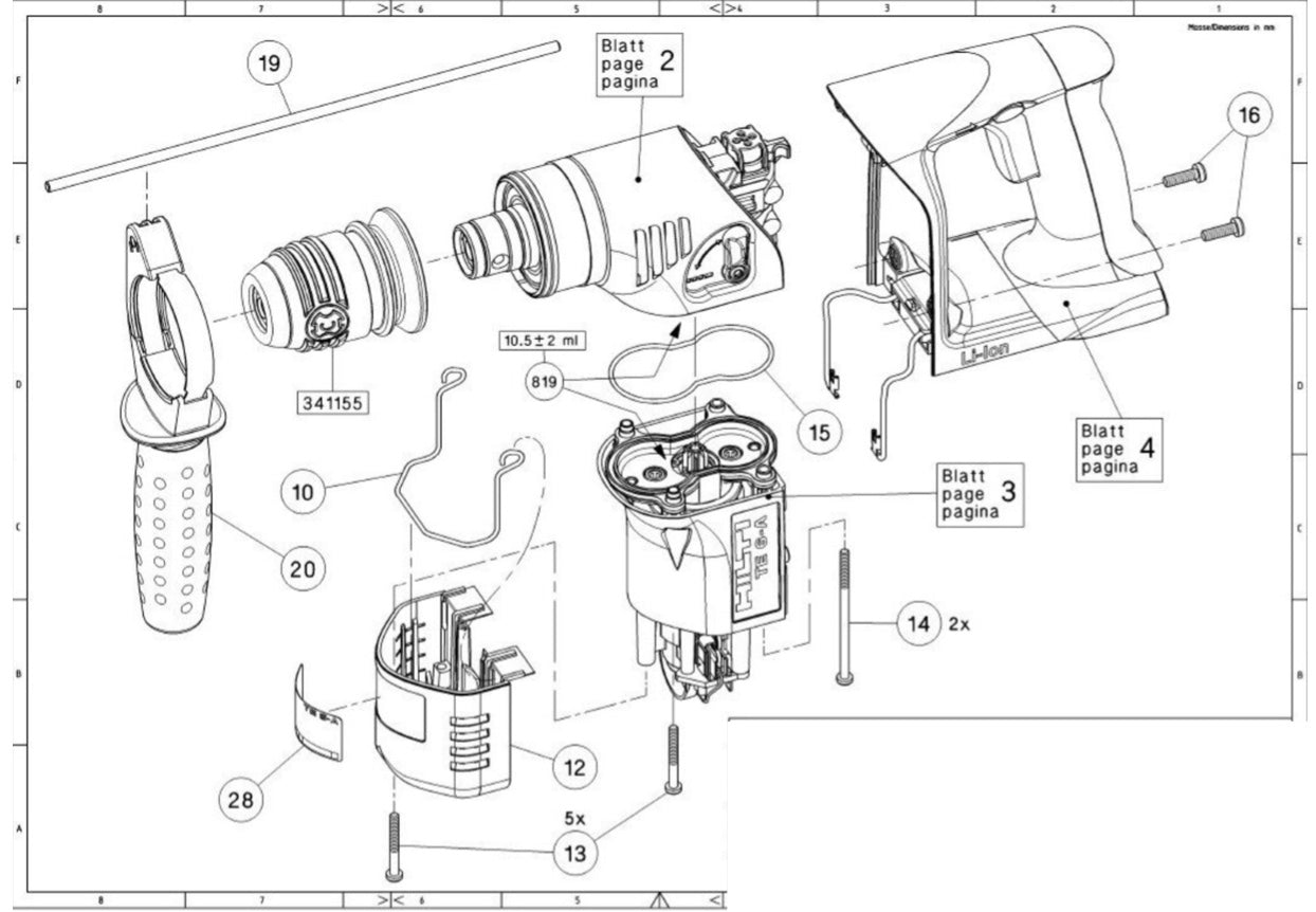 HILTI TE 6-A36 PARTS