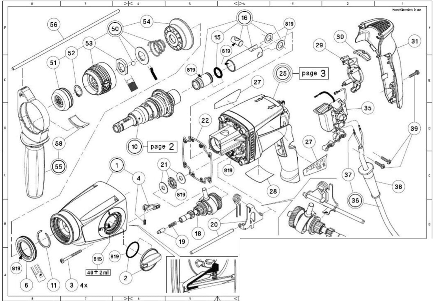 HILTI TE 2 PARTS