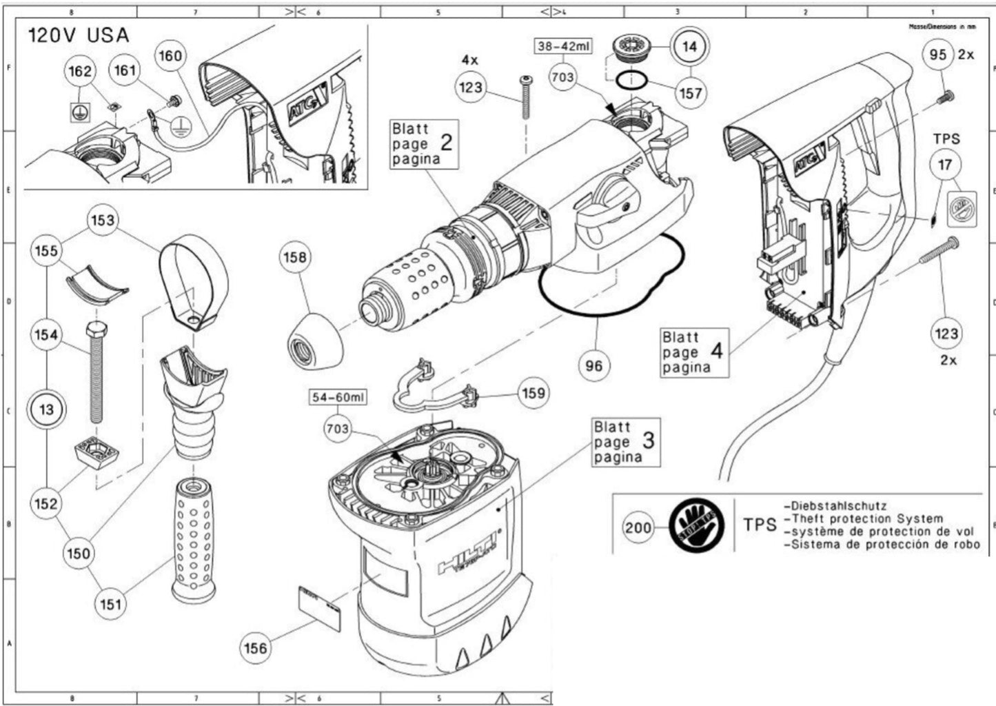 HILTI TE 76 PARTS