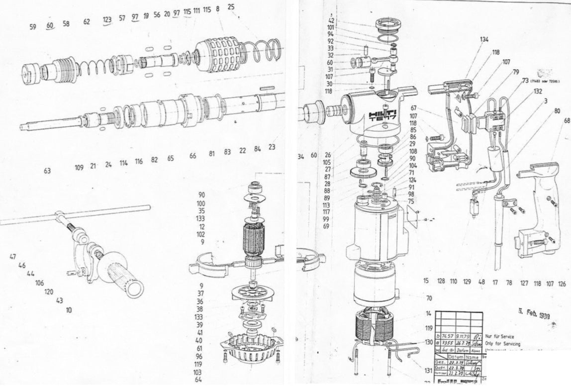 HILTI TE 17 PARTS