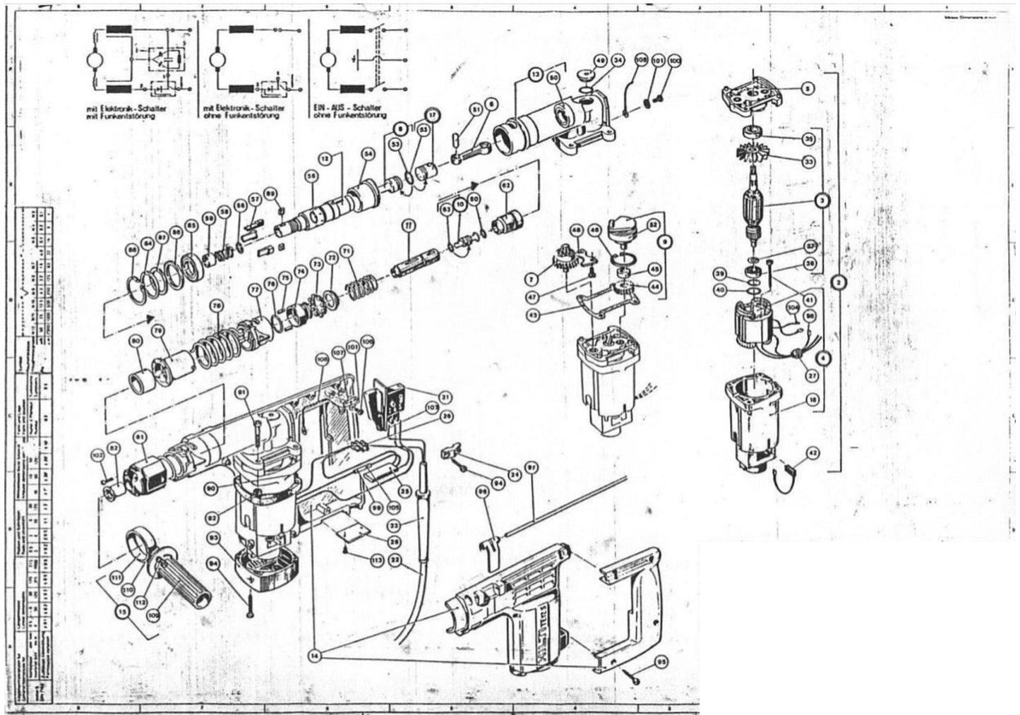 HILTI TE 12 S PARTS