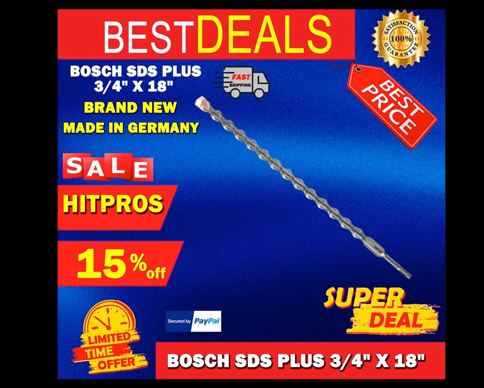 BOSCH SDS PLUS 3/4" X 18",