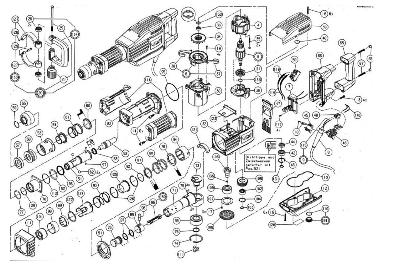 HILTI TE 905 PARTS