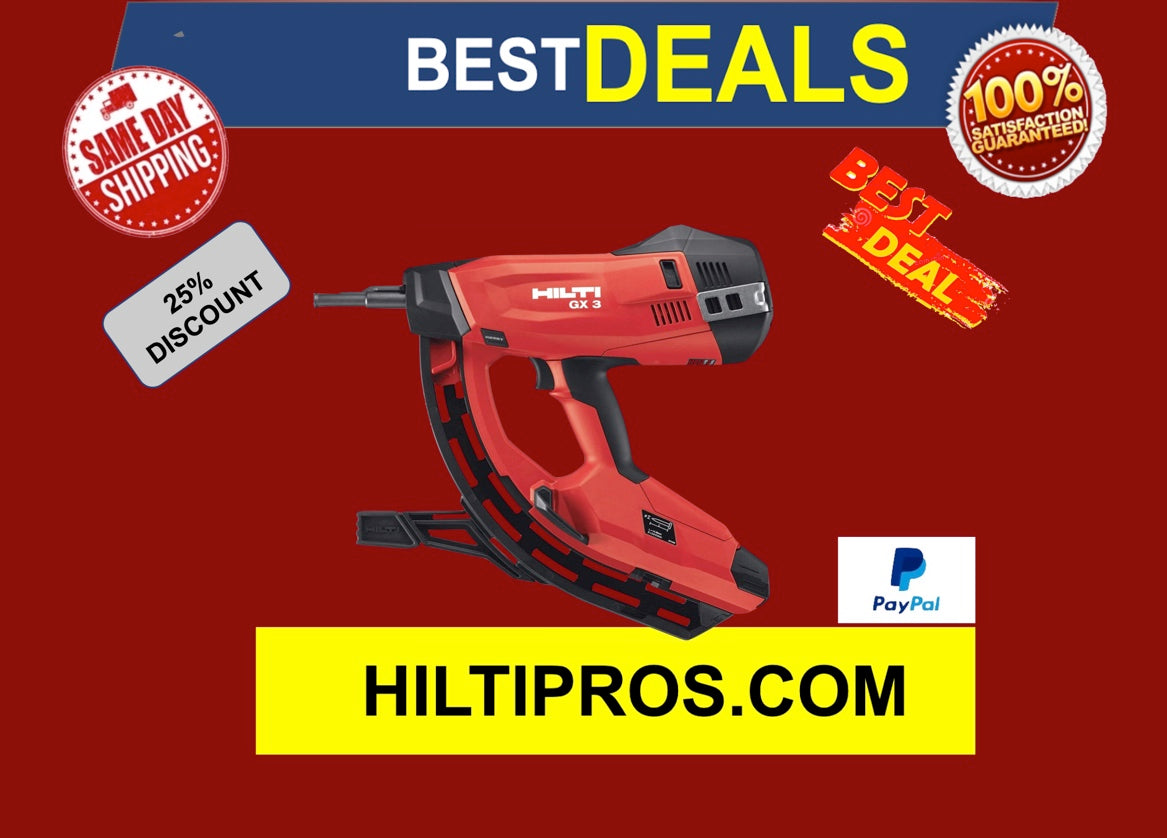 Hilti 2102194 GX 3 Gas-actuated Fastening Tool | GX3 Gas Nail Package