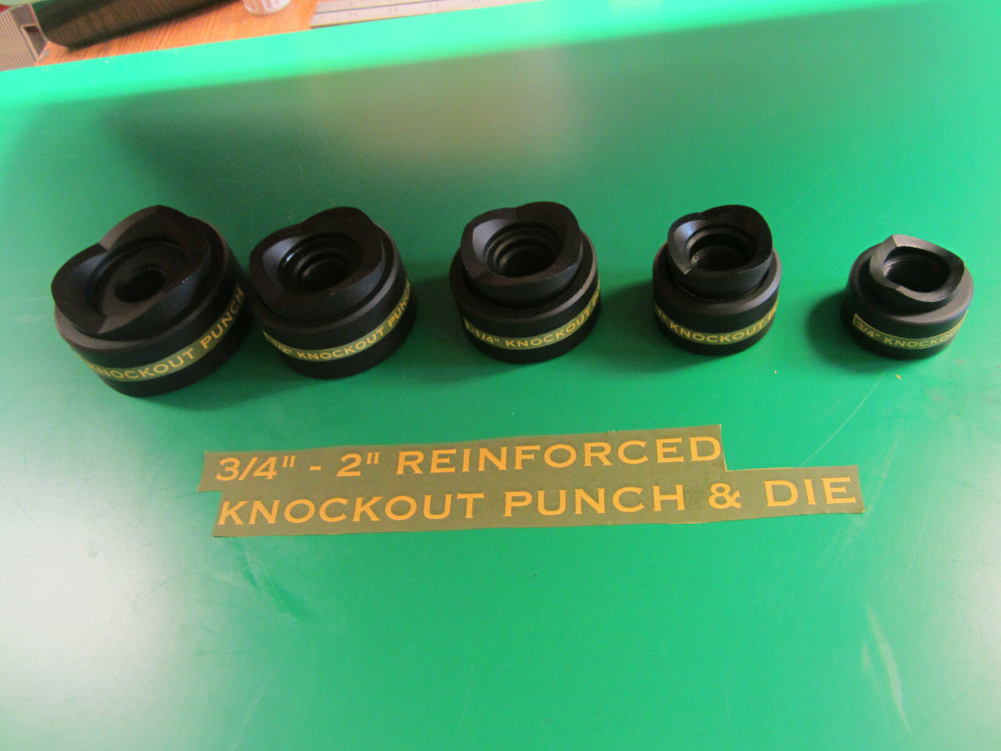 GREENLEE  STYLE  3/4 TO 2" CONDUIT KNOCKOUT PUNCH  , 5 PCS ,