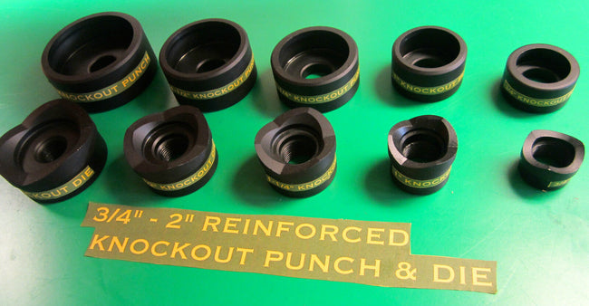 GREENLEE  STYLE  3/4 TO 2" CONDUIT KNOCKOUT PUNCH  , 5 PCS ,
