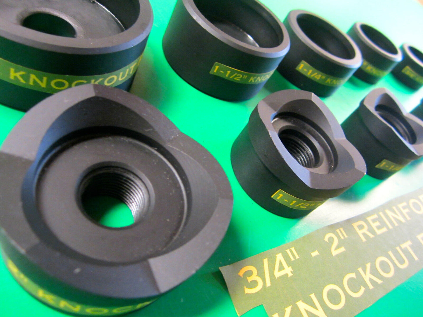 GREENLEE  STYLE  3/4 TO 2" CONDUIT KNOCKOUT PUNCH  , 5 PCS ,