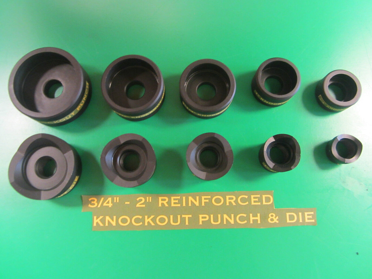 GREENLEE  STYLE  3/4 TO 2" CONDUIT KNOCKOUT PUNCH  , 5 PCS ,