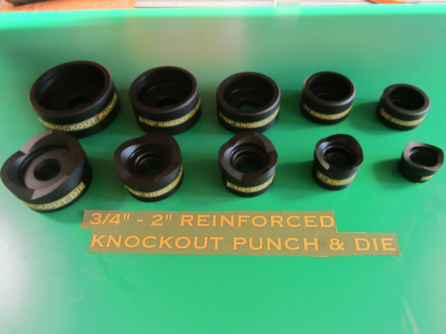 GREENLEE  STYLE  3/4 TO 2" CONDUIT KNOCKOUT PUNCH  , 5 PCS ,