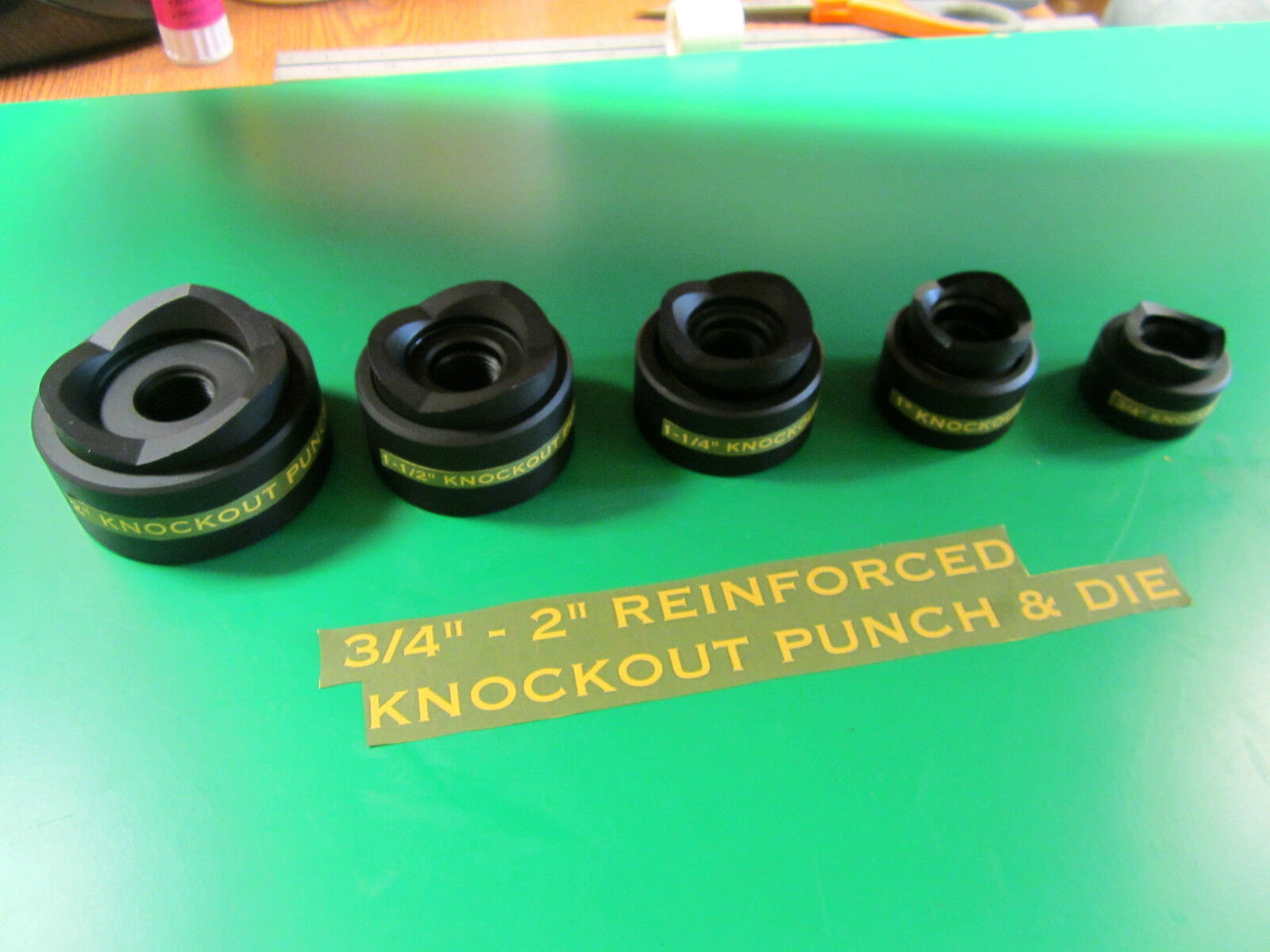 GREENLEE  STYLE  3/4 TO 2" CONDUIT KNOCKOUT PUNCH  , 5 PCS ,
