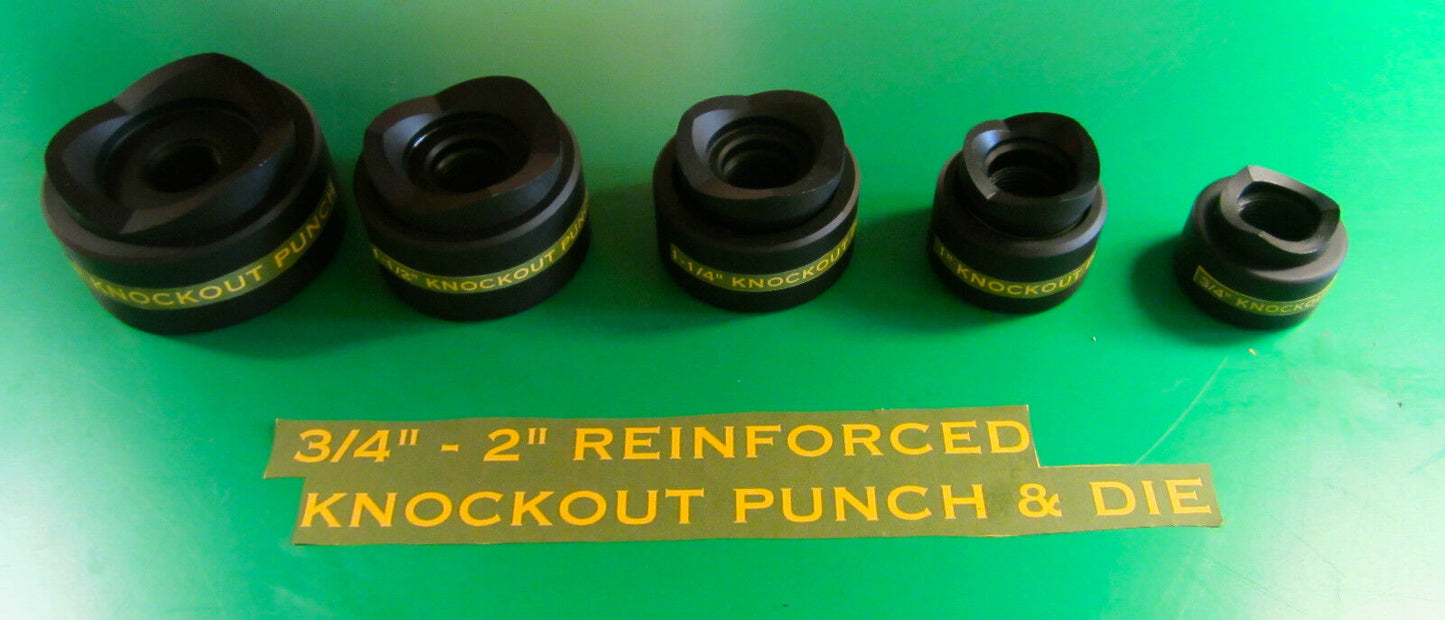 GREENLEE  STYLE  3/4 TO 2" CONDUIT KNOCKOUT PUNCH  , 5 PCS ,