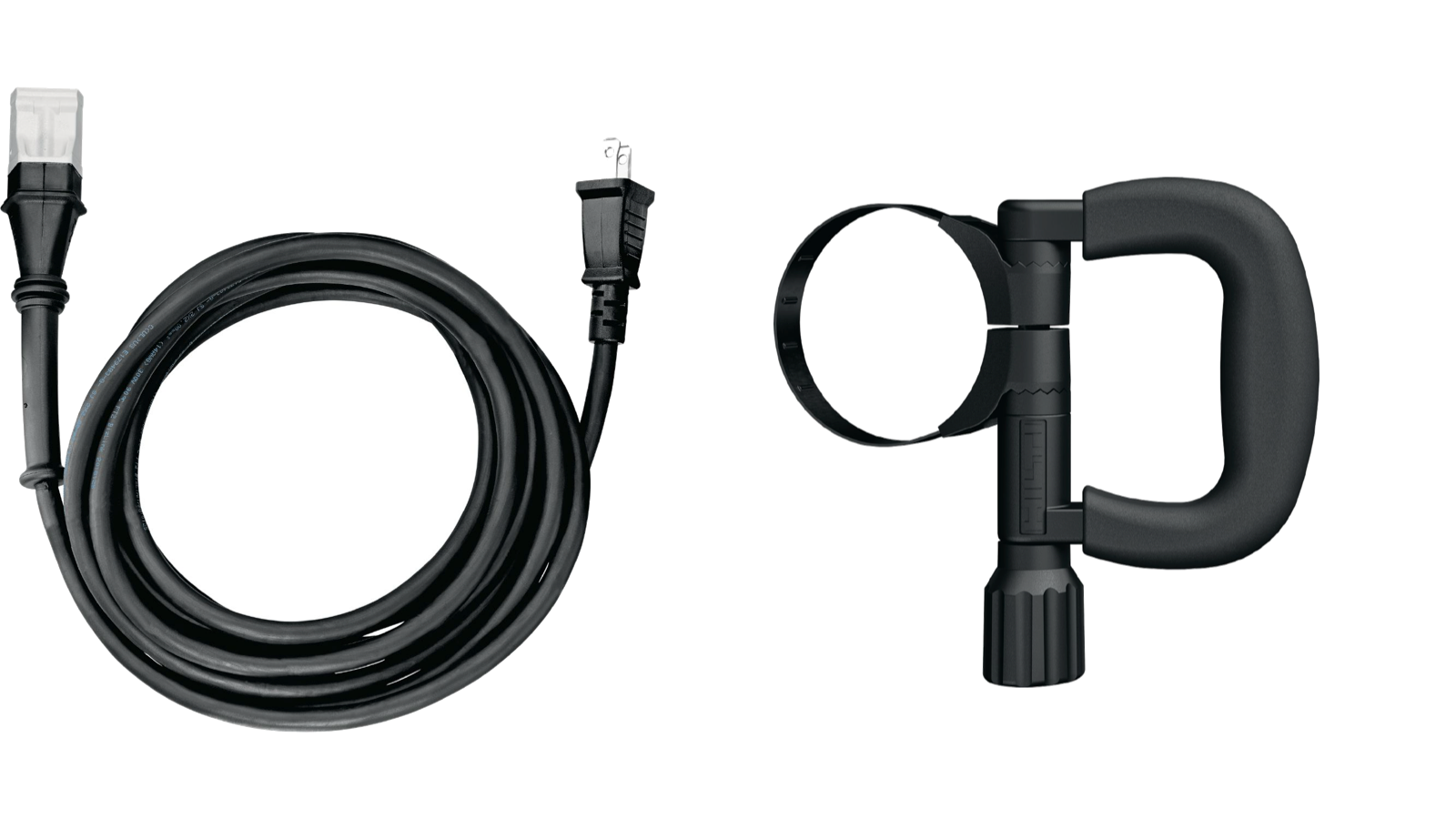 Replacement power cord and side handle